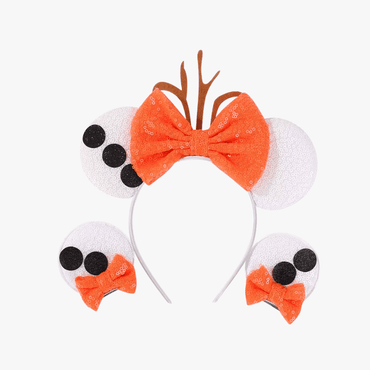 Glitter Mouse Ears Headband & Hair Clips Set - Gummia