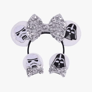 Glitter Mouse Ears Headband & Hair Clips Set - Gummia