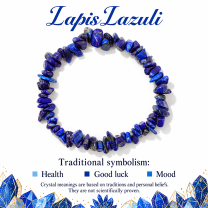 Armband med naturliga stenchips