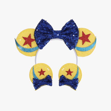 Glitter Mouse Ears Headband & Hair Clips Set - Gummia