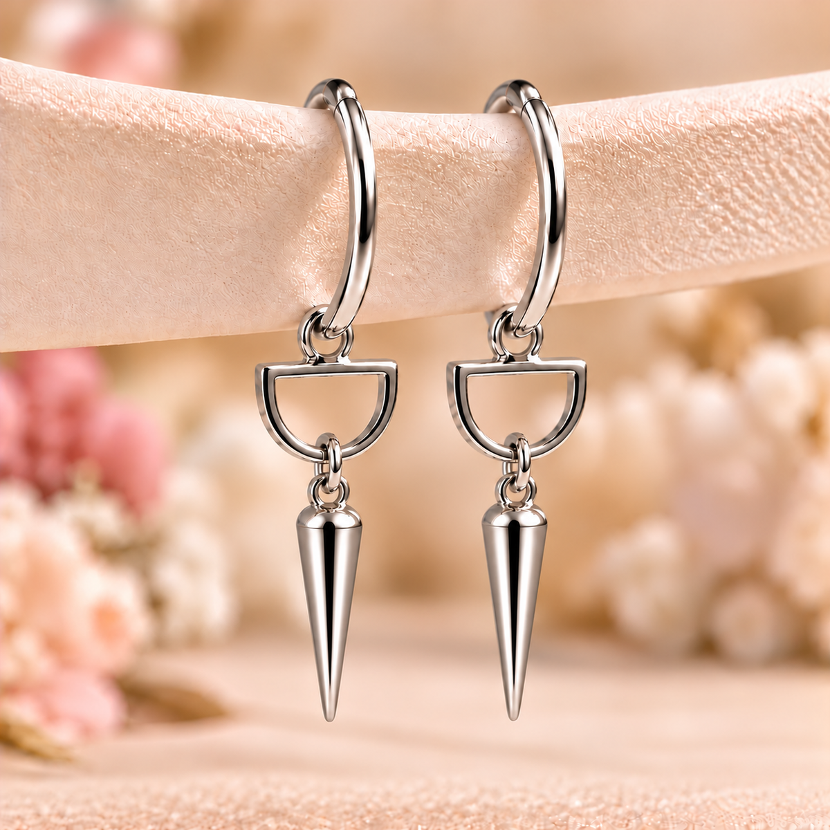 Eleganta Spetsörhängen – Nickel- och Blysäkrade – Guld & Silver