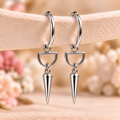 Eleganta Spetsörhängen – Nickel- och Blysäkrade – Guld & Silver
