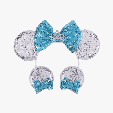 Glitter Mouse Ears Headband & Hair Clips Set - Gummia