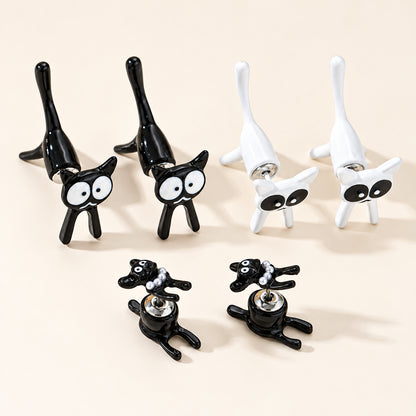 Söta 3D-kattörhängen