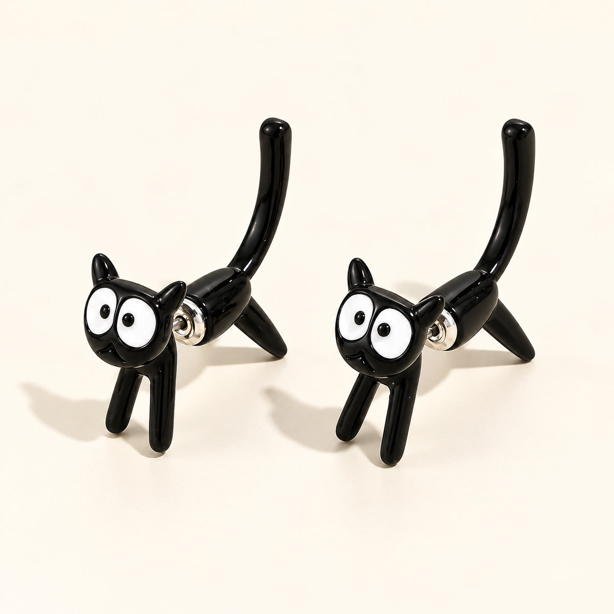 Söta 3D-kattörhängen