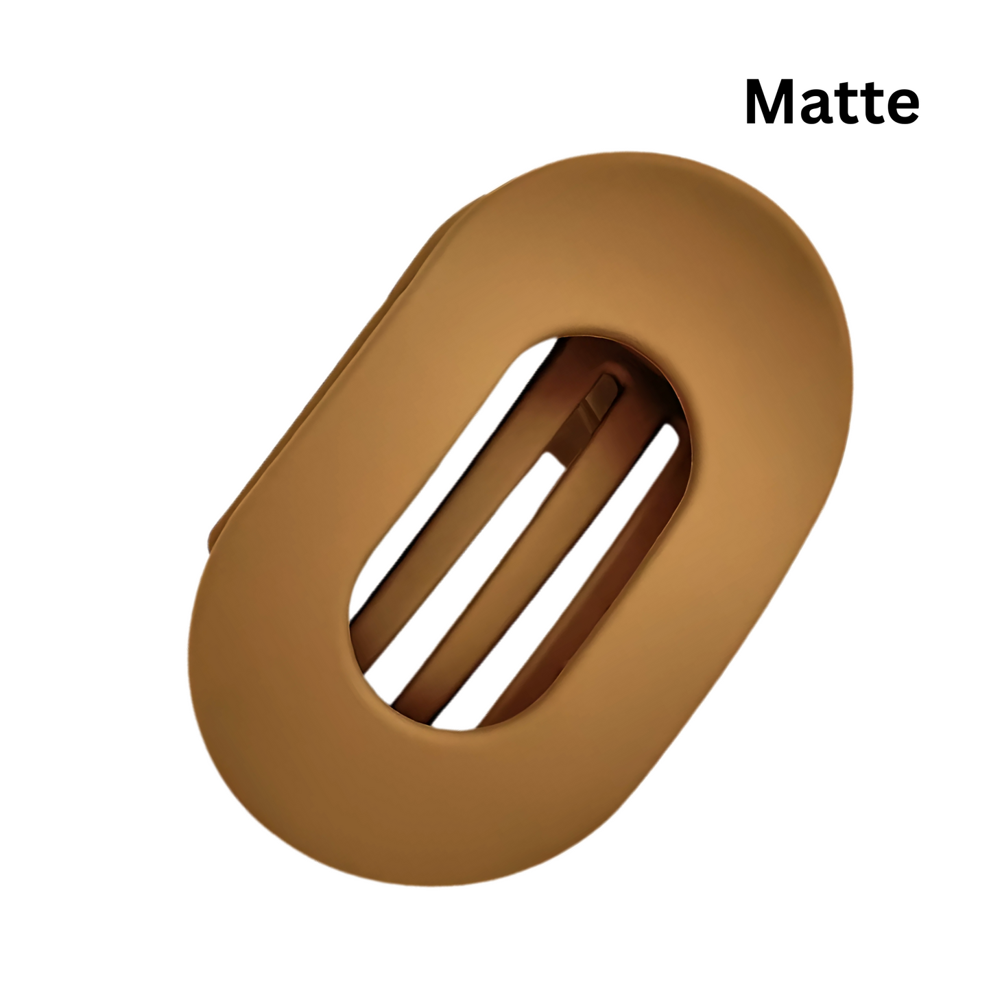 French Flat Oval hair claw clips
