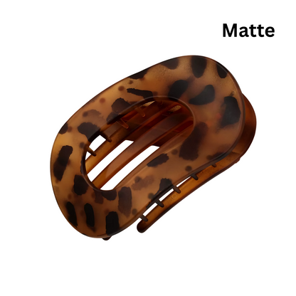 French Flat Oval hair claw clips
