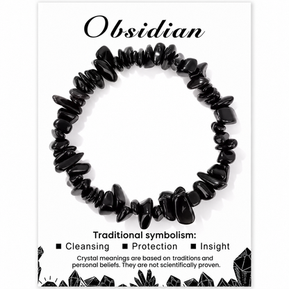 Armband med naturliga stenchips