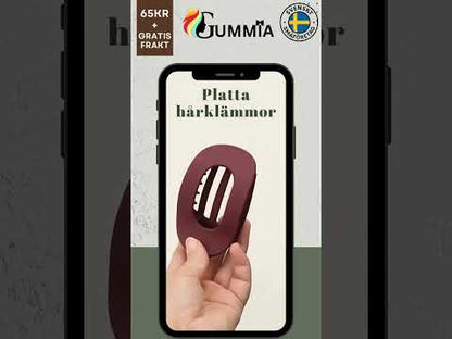 Franska platta hårklämmor