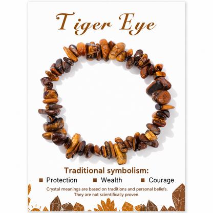 Armband med naturliga stenchips